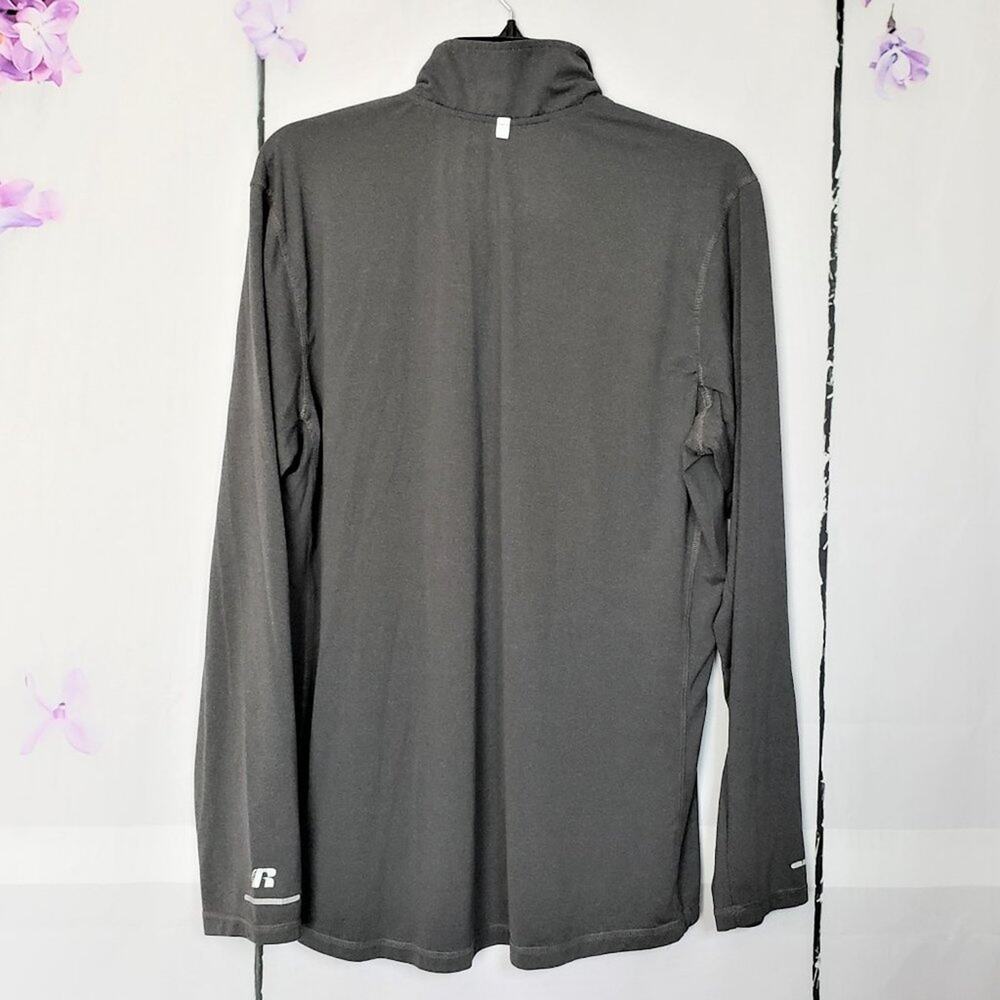 Russell Athletic Training Fit Quarter Zip Performance Shirt L - Picture 2 of 9
